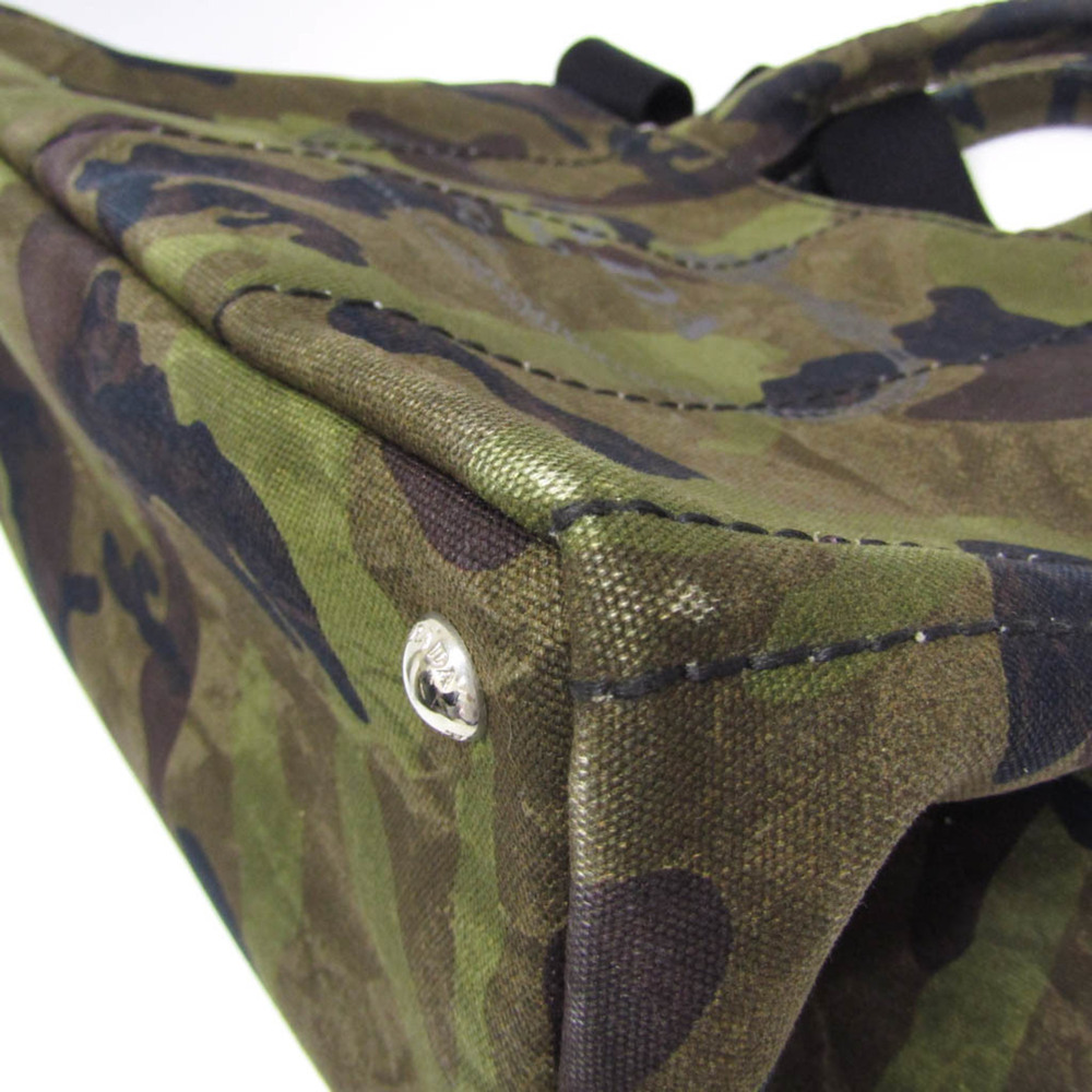 PRADA Brown Canvas Shoulder Bag - Picture 5 of 12